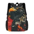 thumbnail image 1 of Daiia Ink Style Bald Eagle Backpack for Men and Women -Durable Backpack Large Capacity, Water-Resistant Bag with Adjustable Straps and Laptop Compartment, 1 of 9