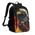 thumbnail image 1 of Daiia Ink Style Bald Eagle Pattern USB Charging Backpack for Men and Women, Anti-Theft Backpack,Travel Backpack,School Backpack,College Backpack,Laptop Backpack, 1 of 7