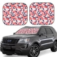 thumbnail image 1 of Daiia Japanese Cherry Blossoms 2PCS Car Windshield Sun Shade, Foldable Sun Shield for Car Front Window, Auto Sun Blocker Visor Protector Universal for Truck SUV Pickup-Medium, 1 of 7