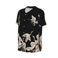 thumbnail image 1 of Daiia Japanese White Crane Mens Baseball Jersey Button Down Shirts Short Sleeve Sports Uniforms-4X-Large, 1 of 9