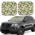 thumbnail image 1 of Daiia Jungle Animals 2PCS Car Windshield Sun Shade, Foldable Sun Shield for Car Front Window, Auto Sun Blocker Visor Protector Universal for Truck SUV Pickup-Small, 1 of 7