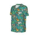 thumbnail image 1 of Daiia Jungle Animals Mens Baseball Jersey Button Down Shirts Short Sleeve Sports Uniforms-3X-Large, 1 of 9