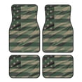 thumbnail image 1 of Daiia Jungle Green Camo USA Flag Printed Car Floor Mats Set of 4, Durable Non Slip Auto Floor Carpet, Car Interior Carpets Proof Foot Pads Anti-Slip Cushion Automoetive Accessories, 1 of 6