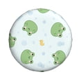 thumbnail image 1 of Daiia Kawaii Frogs Tire Covers , Travel Trailer Camper Truck SUV Motorhome Waterproof Wheel Cover, Sun Rain Snow Protector-17 inch, 1 of 9