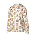 thumbnail image 1 of Daiia Kawaii Shiba Dog UPF 50+ Sun Protection Hoodie Jacket Lightweight Long Sleeve Sun Shirt for Women Men with Pocket Hiking Outdoor-Medium, 1 of 7