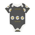 thumbnail image 1 of Daiia Keep Life Simple Daisy Flower Printed Unisex-Baby Short Sleeve Onesies Bodysuits Baby Climbing Clothes Soft and Comfortable Romper with Expandable Shoulder Design-3 Months, 1 of 8