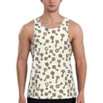 thumbnail image 1 of Daiia Keys1 Printed Men's Quick Dry Fit Muscle Tank Top Slim-Fit Tank Workout Tank Top Lightweight Sports Tank Top-Large, 1 of 7