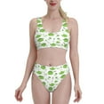 thumbnail image 1 of Daiia Kitchen Utensiles Cooking Pots printed 2 piece Swimsuit Bikinis for Women High Waisted Racerback Bathing Suits Summer Tummy Control Scoop Neck Swimwear-Medium, 1 of 8
