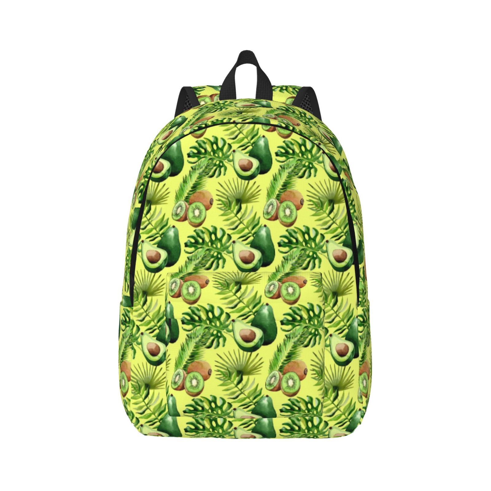 Daiia Kiwi and Avocado Vintage Canvas Backpack for Men and Women ...