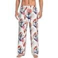 thumbnail image 1 of Daiia Koi Fish And Corals Men's Sleep Pant with Pockets and Drawstring,Pajama Pants-Large, 1 of 9