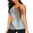 thumbnail image 1 of Daiia Koi Fish Water Printed Womens Workout Tops for Women Quick-dry Tank Tops Mesh Yoga Shirts Athletic Running Tank Tops Sleeveless Gym Clothes-, 1 of 7