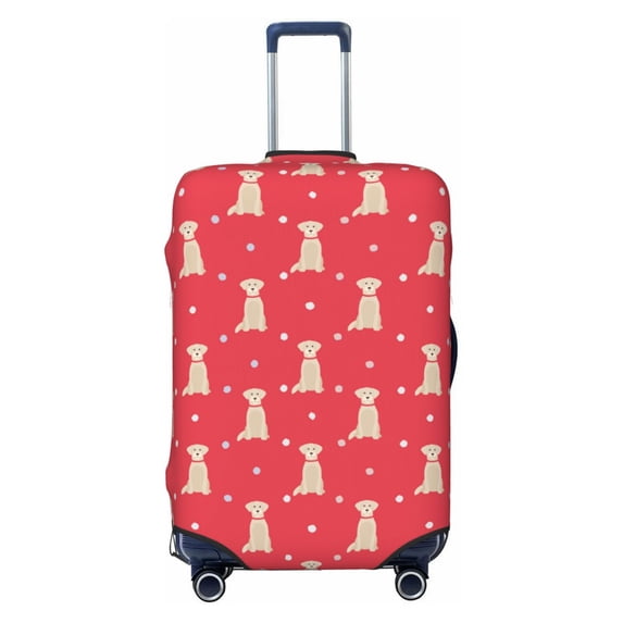 Daiia Labrador Retriever Dog Luggage Cover, Thickened Washable Travel Luggage Covers, Elastic Unique Baggage Covers for 18-20 inch Luggage-X-Large