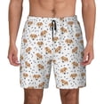 thumbnail image 1 of Daiia Labrador Retriever Dog Mens Swim Trunks Swim Shorts Quick Dry Swim Shorts with Mesh Lining Pockets-Large, 1 of 9