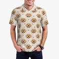 thumbnail image 1 of Daiia Labrador Retriever Dog Pattern Men’s Polo Shirts,Solid Deck Shirt,Classic Fit, Breathable Cotton Polo for Casual and Sport Wear-, 1 of 7