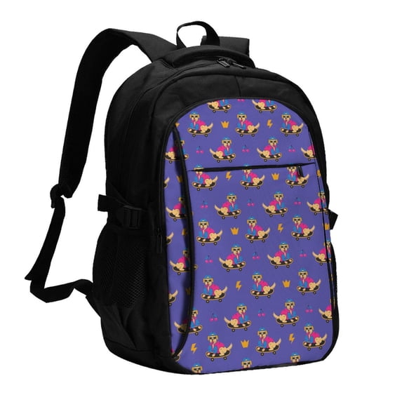 Daiia Labrador Retriever Dog Pattern USB Charging Backpack for Men and Women, Anti-Theft Backpack,Travel Backpack,School Backpack,College Backpack,Laptop Backpack