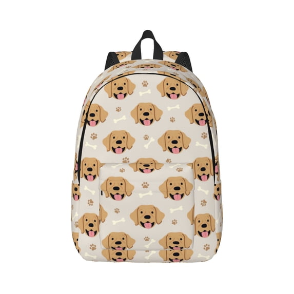 Daiia Labrador Retriever Dog Vintage Canvas Backpack for Men and Women ,Hiking Backpack,Travel Laptop Bag for School,Large Capacity Backpack