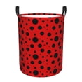 thumbnail image 1 of Daiia Ladybug Pattern Round Laundry Basket with Handles Thickened Waterproof Circular hamper,Dirty Clothes Storage Basket for Bedroom,Bathroom,College Dorm-Medium, 1 of 8