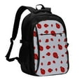 thumbnail image 1 of Daiia Ladybug Pattern USB Charging Backpack for Men and Women, Anti-Theft Backpack,Travel Backpack,School Backpack,College Backpack,Laptop Backpack, 1 of 7