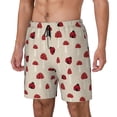 thumbnail image 1 of Daiia Ladybug With Mushroom Mens Swim Trunks Swim Shorts Quick Dry Swim Shorts with Mesh Lining Pockets-Large, 1 of 9