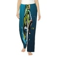 thumbnail image 1 of Daiia Largemouth Bass Fish Pattern Women's Sleep Pant with Pockets and Drawstring,Pajama Pants-Small, 1 of 6