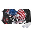 thumbnail image 1 of Daiia Largemouth Bass Fish in USA Windshield Sun Shade for Car SUV Truck (Small ), Car Sun Shade Windshield, Car Shades for Front Windows, Sunshade for Car Windshield, 1 of 7