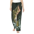 thumbnail image 1 of Daiia Largemouth Bass jumps out of water Pattern Women's Sleep Pant with Pockets and Drawstring,Pajama Pants-XX-Large, 1 of 6