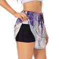 thumbnail image 1 of Daiia Lavender Blooms Window Pattern Women's 2 in 1 Running Shorts - Lightweight Athletic Workout Gym Yoga Shorts Liner with Phone Pockets-Medium, 1 of 7