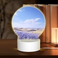 thumbnail image 1 of Daiia Lavender Fields Under Blue Sky Pattern Acrylic Night Light, LED Touch Light, Bedroom Night Light, Soft Glowing Lamp Perfect Gift for Mother's Day, Birthday, or Christmas, 1 of 9
