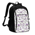 thumbnail image 1 of Daiia Lavender Flowers Pattern USB Charging Backpack for Men and Women, Anti-Theft Backpack,Travel Backpack,School Backpack,College Backpack,Laptop Backpack, 1 of 7