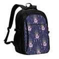 thumbnail image 1 of Daiia Lavender Flowers Pattern USB Charging Backpack for Men and Women, Anti-Theft Backpack,Travel Backpack,School Backpack,College Backpack,Laptop Backpack, 1 of 7