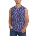 thumbnail image 1 of Daiia Lavender Flowers Printed Men's Tank Tops,Casual Soft Sleeveless Gym Muscle Shirts Bodybuilding Tee-3X-Large, 1 of 1
