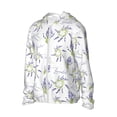 thumbnail image 1 of Daiia Lavender Flowers UPF 50+ Sun Protection Hoodie Jacket Lightweight Long Sleeve Sun Shirt for Women Men with Pocket Hiking Outdoor-X-Large, 1 of 7