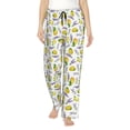 thumbnail image 1 of Daiia Lavender Flowers Women's Sleep Pant with Pockets and Drawstring,Pajama Pants-Large, 1 of 9