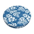 thumbnail image 1 of Daiia Leaves And Flowers Stool Covers Round,Round Bar Stool Covers Waterproof Bar Chair Covers Washable Stool Cushion Slipcover for 12-14 Inch Chair-14 inch, 1 of 7