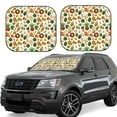 thumbnail image 1 of Daiia Lemon Fruits Vegetables 2PCS Car Windshield Sun Shade, Foldable Sun Shield for Car Front Window, Auto Sun Blocker Visor Protector Universal for Truck SUV Pickup-Small, 1 of 7