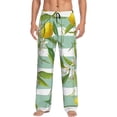 thumbnail image 1 of Daiia Lemon Men's Sleep Pant with Pockets and Drawstring,Pajama Pants-Small, 1 of 9