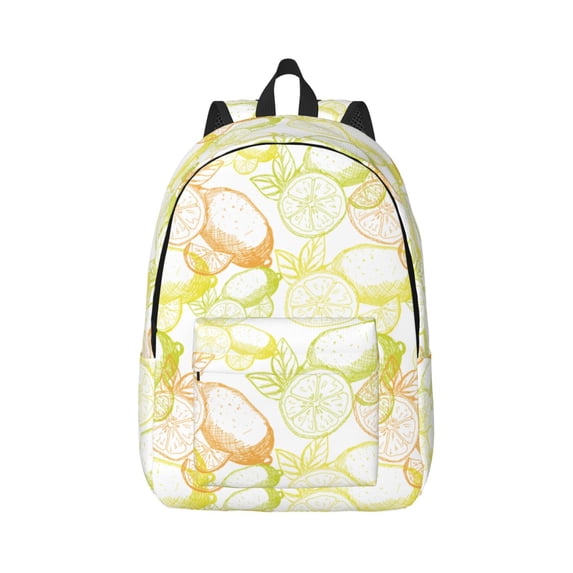 Daiia Lemon Potatoes Vintage Canvas Backpack for Men and Women ,Hiking Backpack,Travel Laptop Bag for School,Large Capacity Backpack