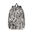thumbnail image 1 of Daiia Leopard And Zebra Vintage Canvas Backpack for Men and Women ,Hiking Backpack,Travel Laptop Bag for School,Large Capacity Backpack-Medium, 1 of 7
