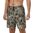 thumbnail image 1 of Daiia Leopard And Zebra1 Mens Swim Trunks Swim Shorts Quick Dry Swim Shorts with Mesh Lining Pockets-XX-Large, 1 of 9