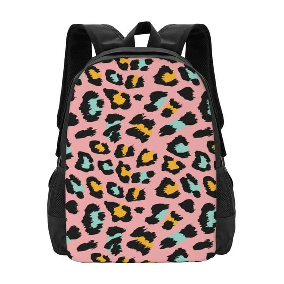 Daiia Leopard Backpack for Men and Women -Durable Backpack Large Capacity, Water-Resistant Bag with Adjustable Straps and Laptop Compartment