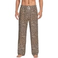 thumbnail image 1 of Daiia Leopard Print-2 Men's Sleep Pant with Pockets and Drawstring,Pajama Pants-XX-Large, 1 of 9