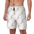 thumbnail image 1 of Daiia Leopard Print Mens Swim Trunks Swim Shorts Quick Dry Swim Shorts with Mesh Lining Pockets-Large, 1 of 1