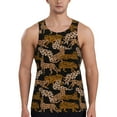 thumbnail image 1 of Daiia Leopard Print Printed Men's Quick Dry Fit Muscle Tank Top Slim-Fit Tank Workout Tank Top Lightweight Sports Tank Top-4X-Large, 1 of 7