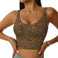 thumbnail image 1 of Daiia Leopard Printed Women's Sports Bra, Breathable Activewear Bra with U-Back Design and Removable Pads, Comfortable and Supportive for Yoga, Workout-Small, 1 of 8