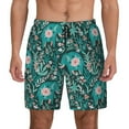 thumbnail image 1 of Daiia Lephants in the Jungle Mens Swim Trunks Swim Shorts Quick Dry Swim Shorts with Mesh Lining Pockets-3X-Large, 1 of 9