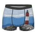 thumbnail image 1 of Daiia Lighthouse On The Waters Men's Underwear Boxer Briefs, Cotton Stretch Moisture-Wicking Underwear-Small, 1 of 9