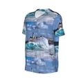 thumbnail image 1 of Daiia Lighthouse in Havana Mens Baseball Jersey Button Down Shirts Short Sleeve Sports Uniforms-Large, 1 of 9