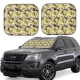 thumbnail image 1 of Daiia Lilies Flowers 2PCS Car Windshield Sun Shade, Foldable Sun Shield for Car Front Window, Auto Sun Blocker Visor Protector Universal for Truck SUV Pickup-Large, 1 of 7