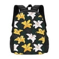 thumbnail image 1 of Daiia Lilies Flowers Backpack for Men and Women -Durable Backpack Large Capacity, Water-Resistant Bag with Adjustable Straps and Laptop Compartment, 1 of 9