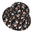 thumbnail image 1 of Daiia Lilies Flowers Pattern Bucket Hat - Trendy Cotton Sun Hat for Beach, Golf, Fishing - Fun Outdoor Vacation Boonie for Men and Women, 1 of 9